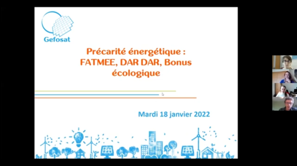 Webinaire sur la précarité énergétique