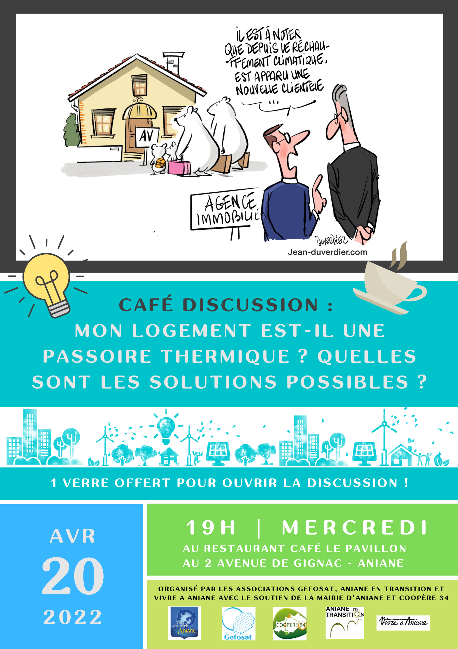Café discussion : mon logement est-il une passoire thermique ? Quelles sont les solutions possibles ?