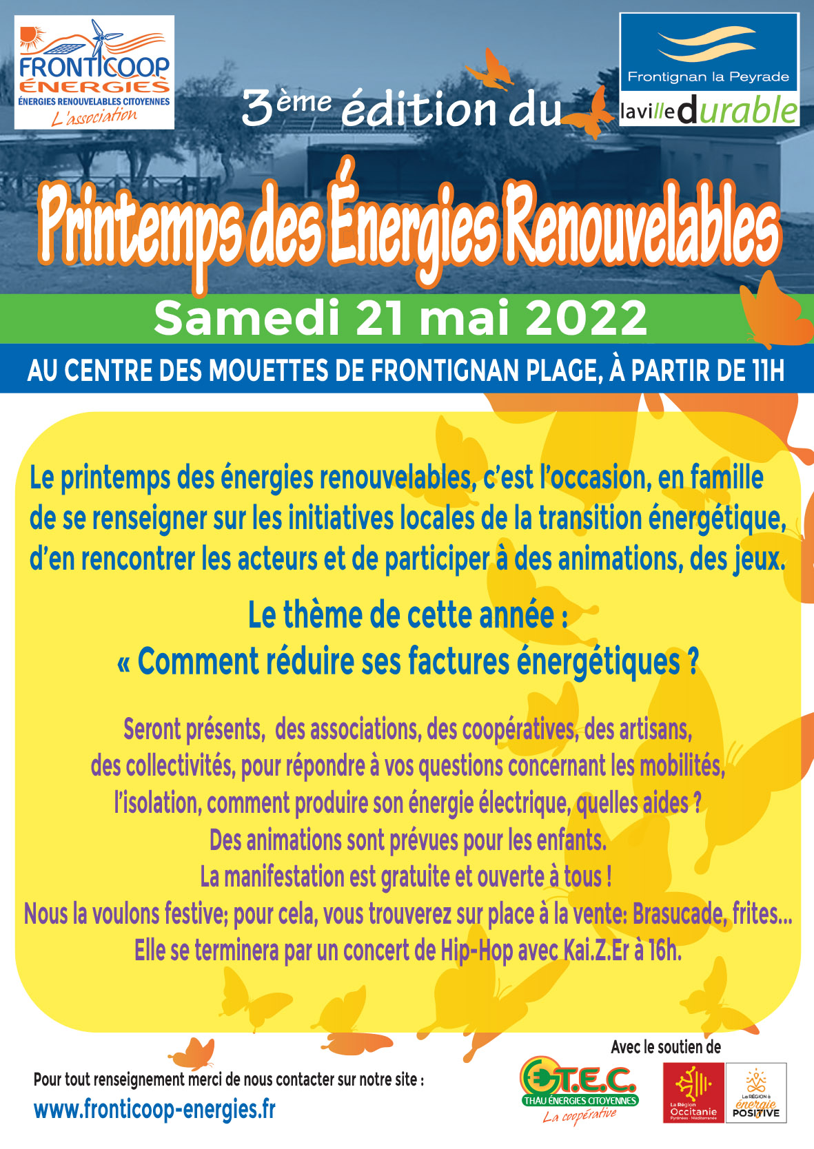 FRONTICOOP ÉNERGIES organise la 3eme édition du Printemps des Énergies Renouvelables