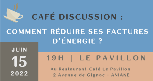 Comment réduire ses factures énergétiques ? Café débat à Aniane le 15 juin
