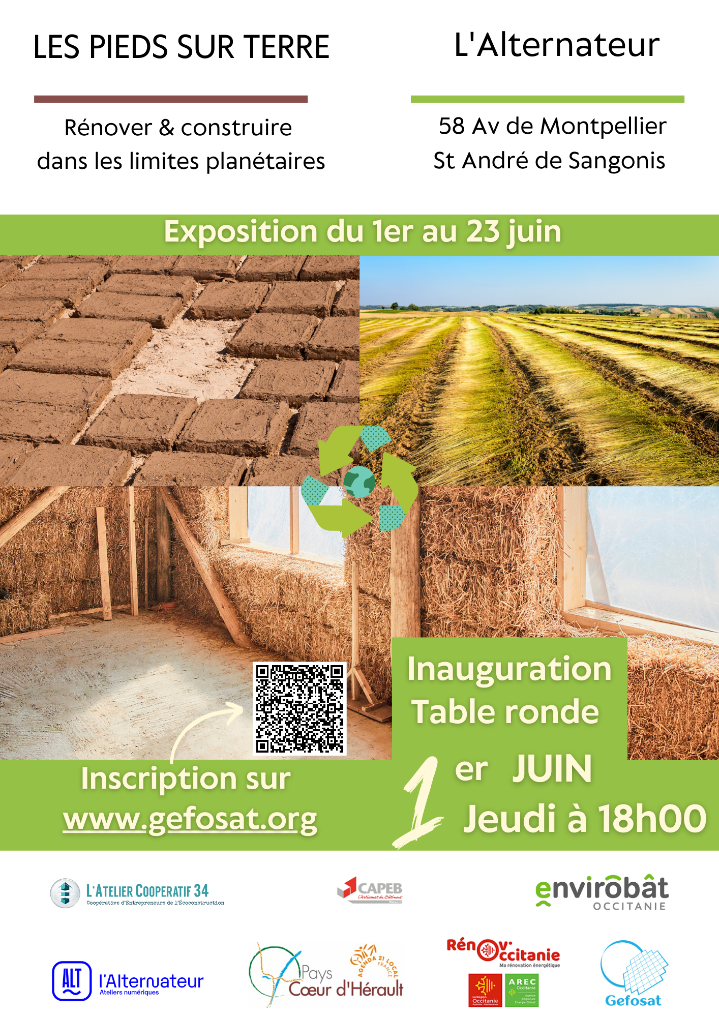 Gefosat organise l’expo « Les pieds sur Terre ». Inscrivez-vous à la soirée d’inauguration !