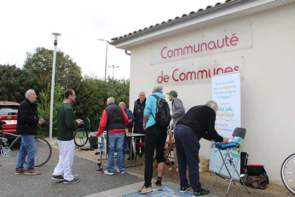 stand de réparation de vélo