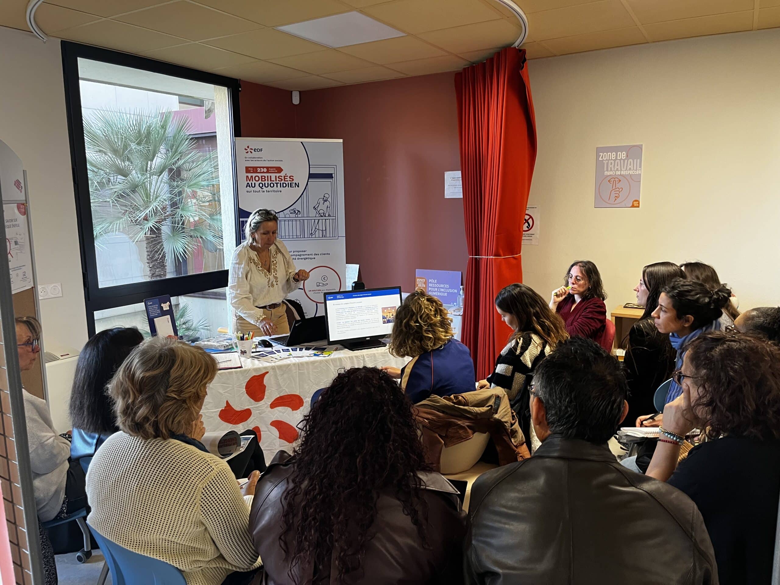 atelier d'information avec edf